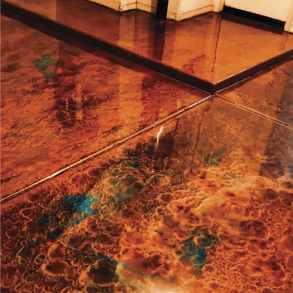 Copper Patina Metallic Epoxy Flooring