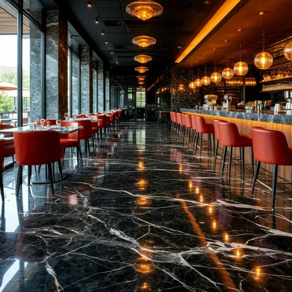 Metallic Epoxy in Restaurants