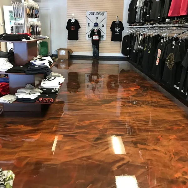 Metallic Epoxy in Retail Stores