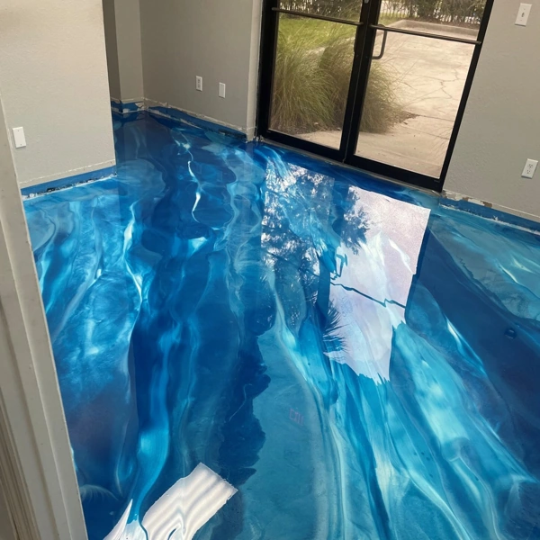 Ocean-water-wave-Metallic-Epoxy-Flooring
