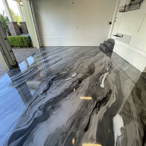 Smoke & Ash Metallic Epoxy Flooring